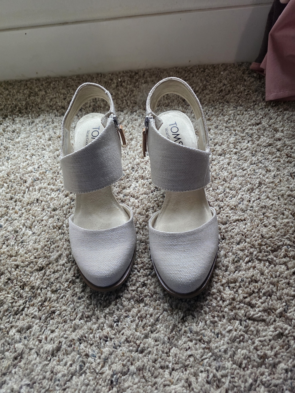 TOMS Majorca Closed Toe Block Heeled Shoe